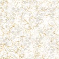 Handmade white gold metallic rice sprinkles paper texture. Seamless washi sheet background. Sparkle wedding texture