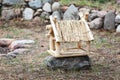 Handmade wooden bird house Royalty Free Stock Photo
