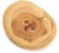 handmade wooden buttons isolated Royalty Free Stock Photo