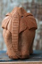 Handmade wooden elephant