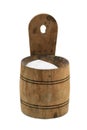 Handmade wooden pail Royalty Free Stock Photo