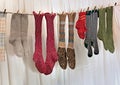 Handmade wool socks