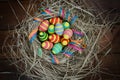 Handmaded easter eggs Royalty Free Stock Photo