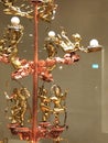 Handover Gifts Museum of Macao Antique Precious Gilded Copper Statue Dunhuang Dance Gansu China Heritage Chinese Folk Art Treasure