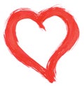 Handpainted heart Royalty Free Stock Photo