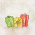 Handpainted peppers