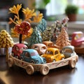 handpainted wooden christmas toys