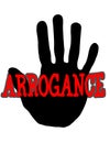 Handprint arrogance