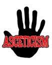 Handprint asceticism Royalty Free Stock Photo