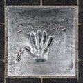 Handprint of Cameron Diaz set in 2002 during the Cannes Film Festival