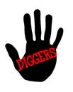 Handprint diggers