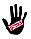 Handprint forgery