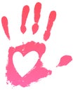 Handprint heart