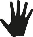 Handprint icon vector