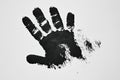 Black Handprint Abstract Art Royalty Free Stock Photo