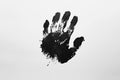 Black Handprint Abstract Art Royalty Free Stock Photo