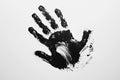 Black Handprint Abstract Art Royalty Free Stock Photo