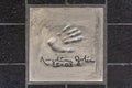 Handprints of celebrities in Cannes