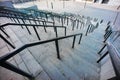 Handrail composition on NSC Olimpyiskiy stadium in Kyiv