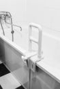 Handrail for disabled and elderly people in the bathroom Royalty Free Stock Photo