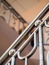 HANDRAIL MADE FROM STAINLESS STEEL Royalty Free Stock Photo