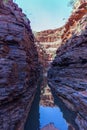 Handrail Pool, Weano Gorge, Karijini National Park, Western Australia Royalty Free Stock Photo