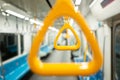 handrail in public transport trains