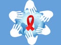 Hands on AIDS symbol