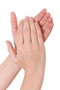 Hands applauding Royalty Free Stock Photo