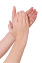 Hands applauding Royalty Free Stock Photo