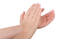 Hands applauding or clapping Royalty Free Stock Photo
