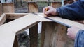 Adjustment of the desired size on a wooden structure