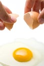 Hands Breaking Egg Royalty Free Stock Photo