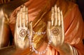 Hands of Buddha Royalty Free Stock Photo