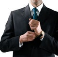 Hands of businessman