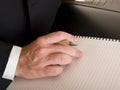 Hands - businessman writing Royalty Free Stock Photo