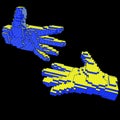 hands caste art voxel robot people too cube