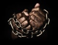 Hands in chains Royalty Free Stock Photo