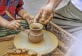 Hands in clay.