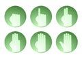 Hands counting symbol