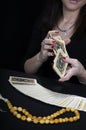 Hands of the fortuneteller Royalty Free Stock Photo