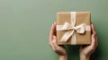 The gift with ribbon.AI generated image Royalty Free Stock Photo