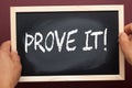 Prove it written on blackboard