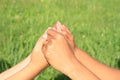 Hands holding Royalty Free Stock Photo