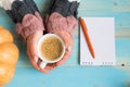 Hands holding cup coffee Royalty Free Stock Photo