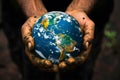 Hands holding earth Royalty Free Stock Photo