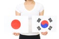 Japan & Korea Flags