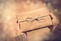 Hands holding gift Royalty Free Stock Photo