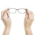 Hands holding glasses Royalty Free Stock Photo