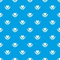 Hands holding heart pattern seamless blue Royalty Free Stock Photo